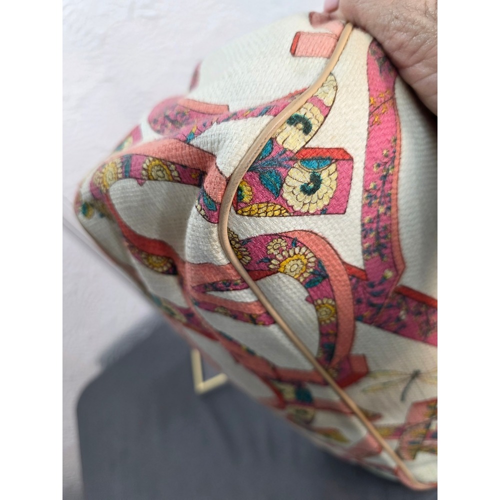 Salvatore Ferragamo Shoulder Bag Womens Medium Multi Excellent‎ Floral Canvas - Picture 9 of 14
